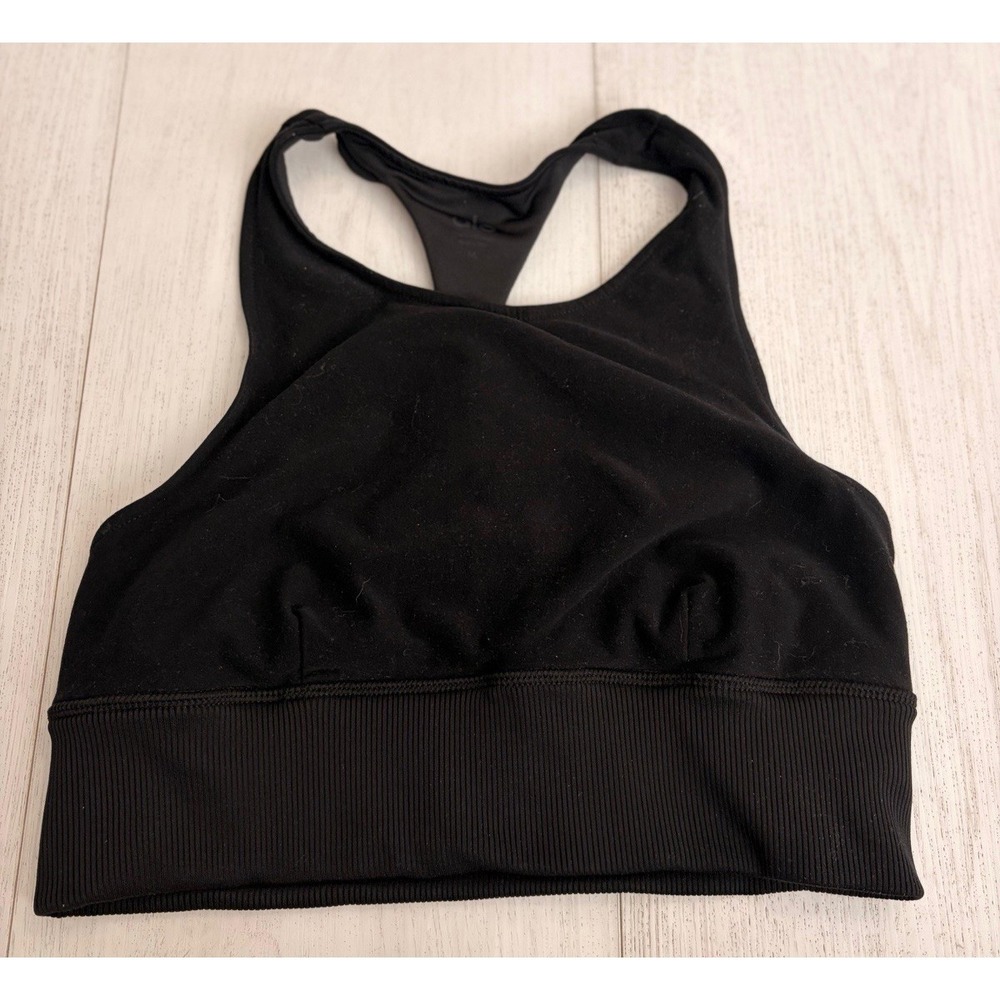 Alo Yoga Sports Bra Sz M - Black - Long Line - Y back